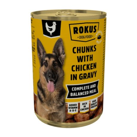 Rokus Dogfood Chıcken In Gravy For Puppıes
