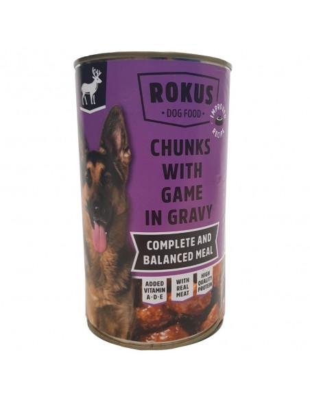Rokus Dogfood Game In Gravy For Adult 1240gr